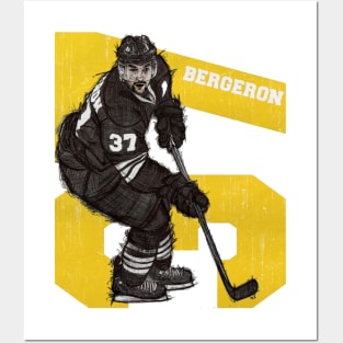 Patrice Bergeron Boston Sketch 37 Posters and Art
